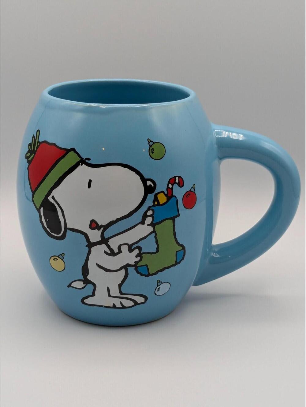 Peanuts Snoopy & Woodstock Christmas Mug 2022 - Bioworld, 4.75" Tall